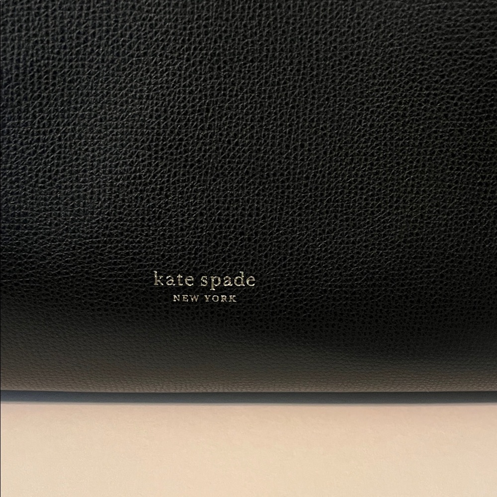 Kate Spade Black Leather Tote - Picture 2 of 9